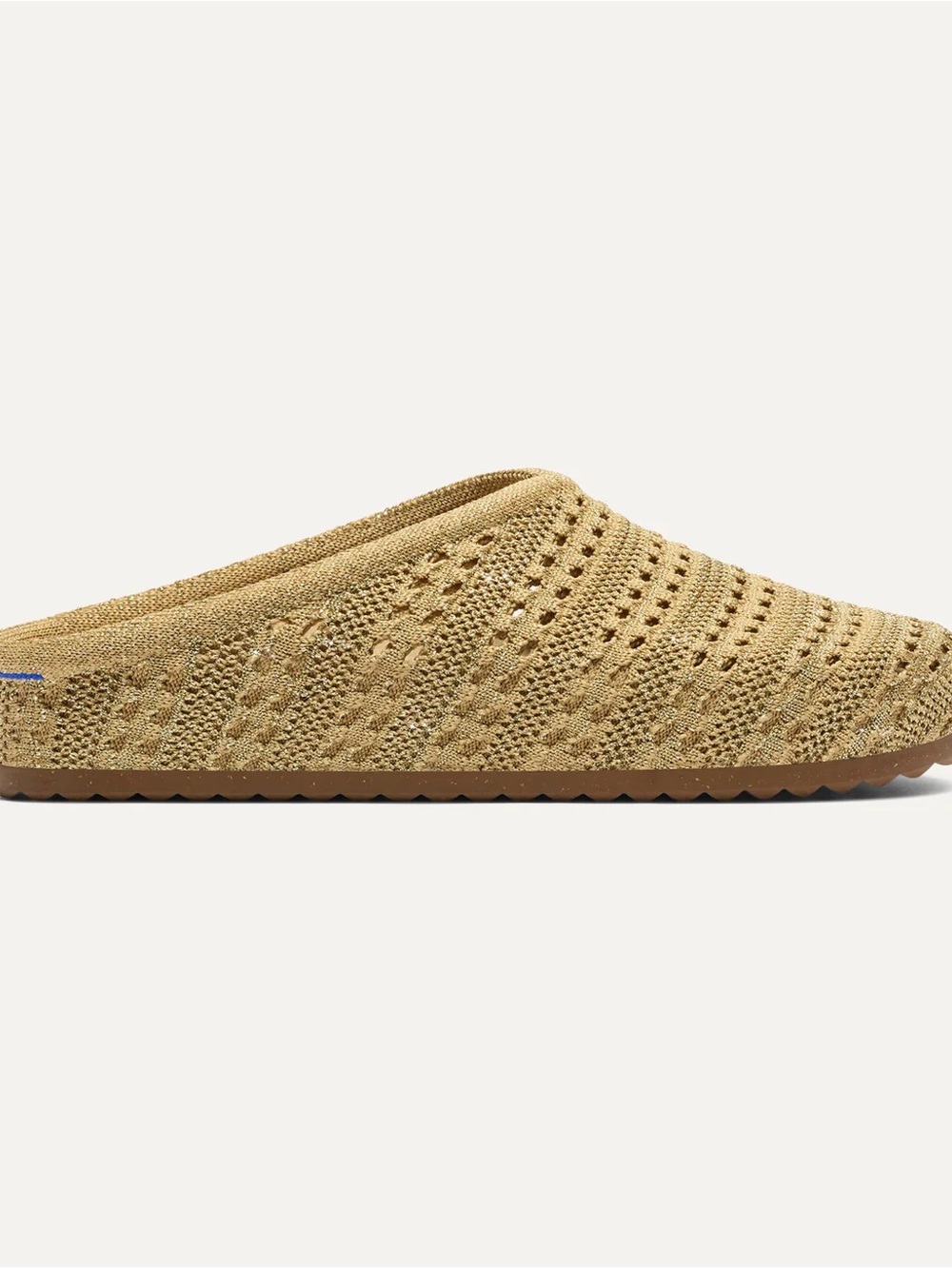 Rothy’s - The Casual Clog - Crochet Metallic Golden Crochet - Picture 4 of 6